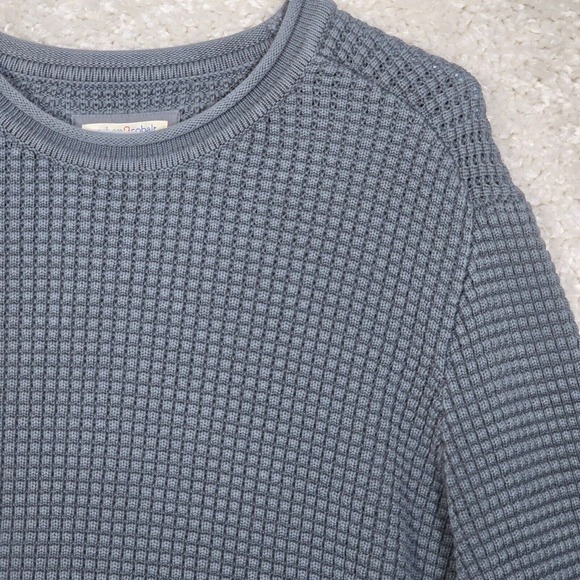 Carbon 2 Cobalt‎ Sweater Mens XL Green Waffle Knit Roll Neck Heavy Fisherman - Picture 3 of 11